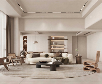 Wabi-sabi Style A Living Room-ID:709940914