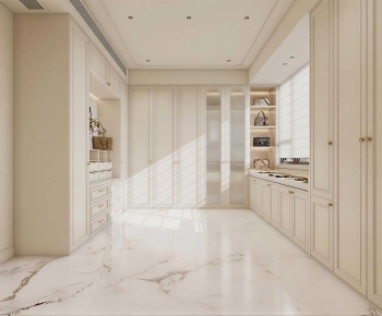 French Style Clothes Storage Area-ID:570450072