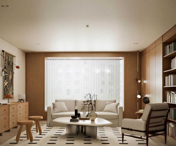 Wabi-sabi Style A Living Room-ID:543730027