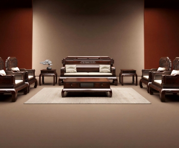 New Chinese Style Sofa Combination-ID:745906111