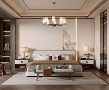 New Chinese Style Bedroom-ID:799669983