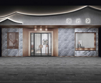 New Chinese Style Facade Element-ID:459055905