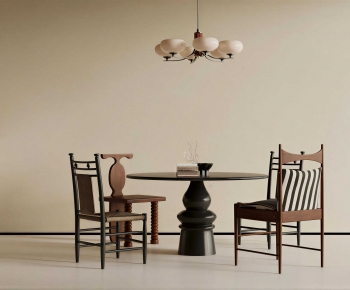 French Style Dining Table And Chairs-ID:204350949