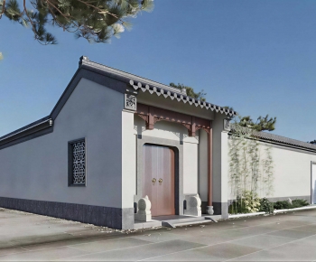 New Chinese Style Facade Element-ID:757836108