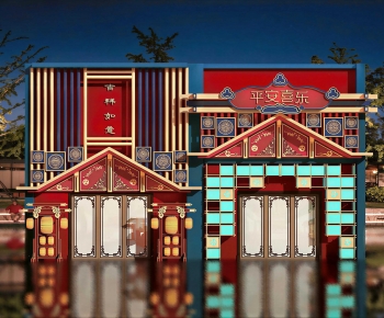 Chinese Style Facade Element-ID:597244022