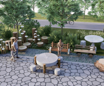 New Chinese Style Courtyard/landscape-ID:117064953