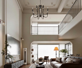 French Style A Living Room-ID:323683024