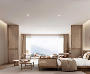 Wabi-sabi Style Guest Room-ID:604778059