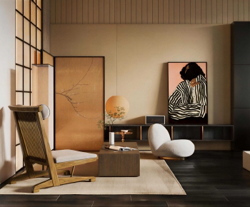 Modern A Living Room-ID:964241031