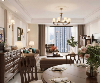 American Style A Living Room-ID:758766892