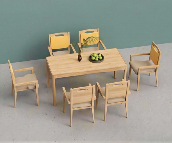 Modern Dining Table And Chairs-ID:385190963