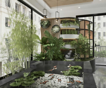 New Chinese Style Balcony-ID:155780342