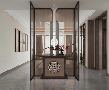New Chinese Style Hallway-ID:119309437