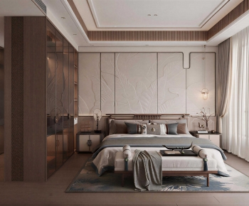 New Chinese Style Bedroom-ID:165133002