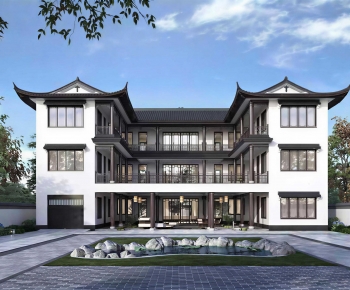 New Chinese Style Detached Villa-ID:285156979