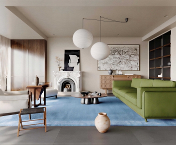 Modern A Living Room-ID:445702082