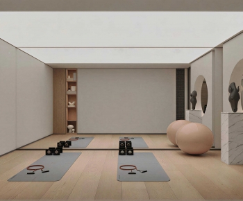 Wabi-sabi Style Yoga Room-ID:618850957