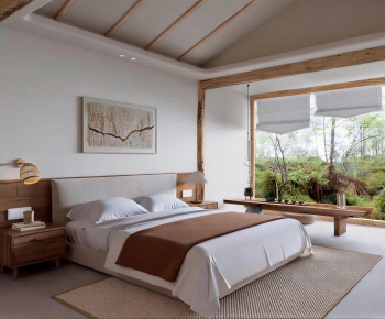 Wabi-sabi Style Guest Room-ID:724469901