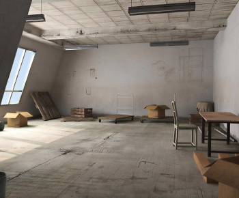 Industrial Style Factory Floor/warehouse-ID:931422002