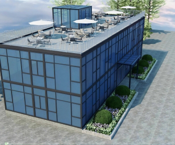 Modern Appearance Of Commercial Building-ID:794996021