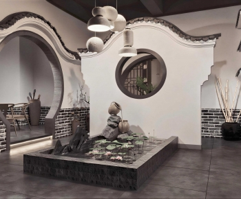 New Chinese Style Plant Landscaping-ID:447050094