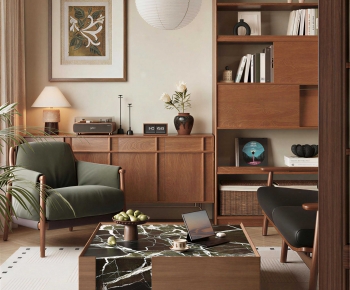 Modern A Living Room-ID:989087105
