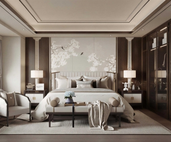 New Chinese Style Bedroom-ID:131753926