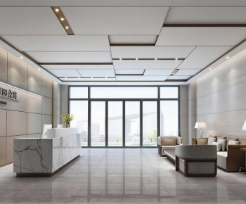 Modern Office Reception Desk-ID:202085022