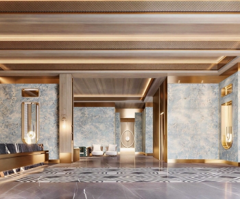 New Chinese Style Lobby Hall-ID:102972985