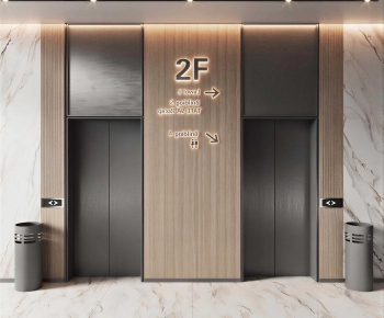 Modern Office Elevator Hall-ID:769117129