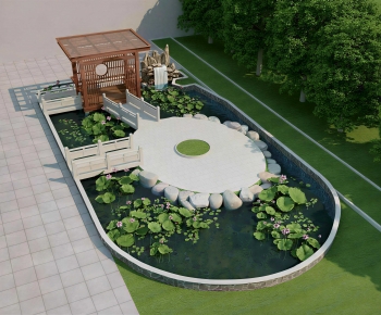 New Chinese Style Courtyard/landscape-ID:472431294