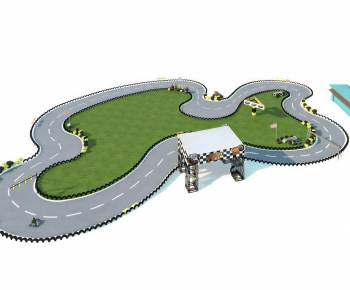Modern Park Landscape-ID:263973007