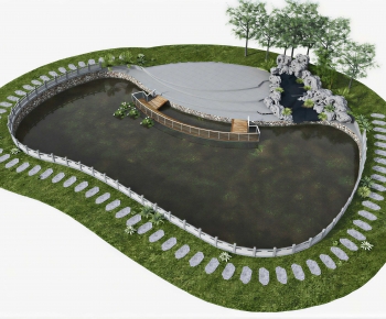 New Chinese Style Rockery Waterscape-ID:325040827