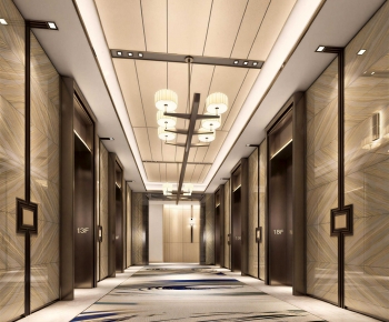 Modern Office Elevator Hall-ID:324378014
