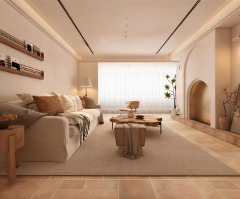 Wabi-sabi Style A Living Room-ID:342267994