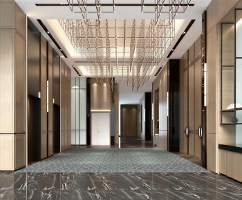 New Chinese Style Elevator Hall-ID:581861978