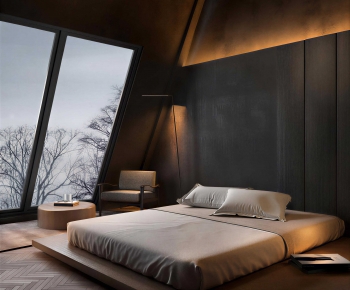 Wabi-sabi Style Bedroom-ID:526058917