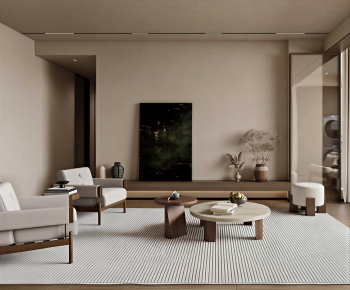 Wabi-sabi Style A Living Room-ID:411787991