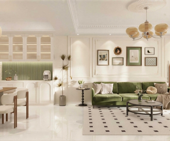 French Style A Living Room-ID:823937893