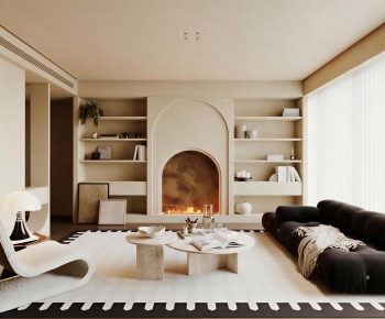 Wabi-sabi Style A Living Room-ID:980091097