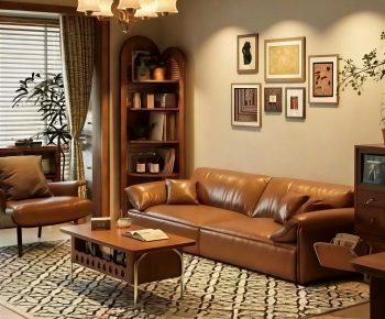 Modern A Living Room-ID:456850594