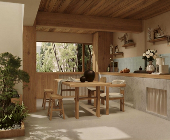 Wabi-sabi Style A Living Room-ID:291917095