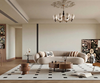 Wabi-sabi Style A Living Room-ID:134196048