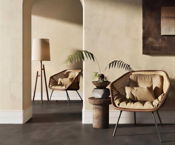 Wabi-sabi Style Lounge Chair-ID:612598908