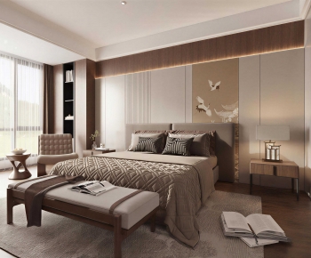 New Chinese Style Bedroom-ID:246974954
