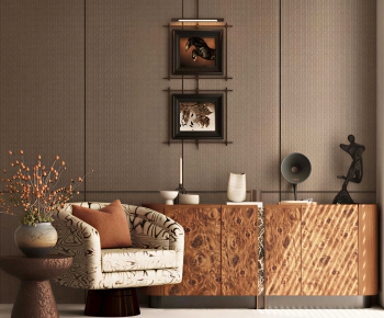Wabi-sabi Style Single Sofa-ID:302028893