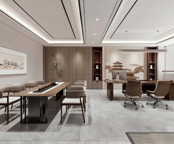 New Chinese Style Manager's Office-ID:391880042