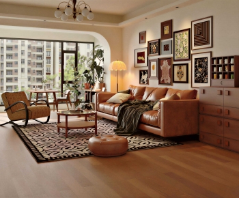 Modern A Living Room-ID:888361939
