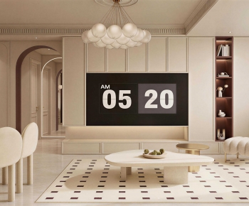 French Style A Living Room-ID:696561103