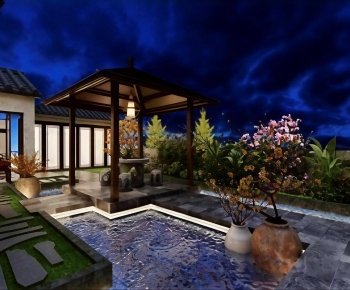 New Chinese Style Courtyard/landscape-ID:948664904